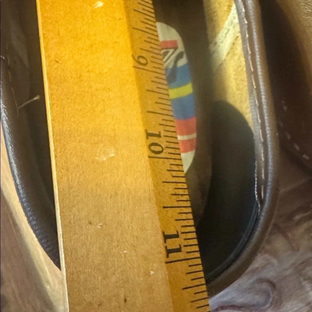 Boras Swedish size 45 Handmade Brown Leather Clogs with wood bottom - Picture 10 of 10